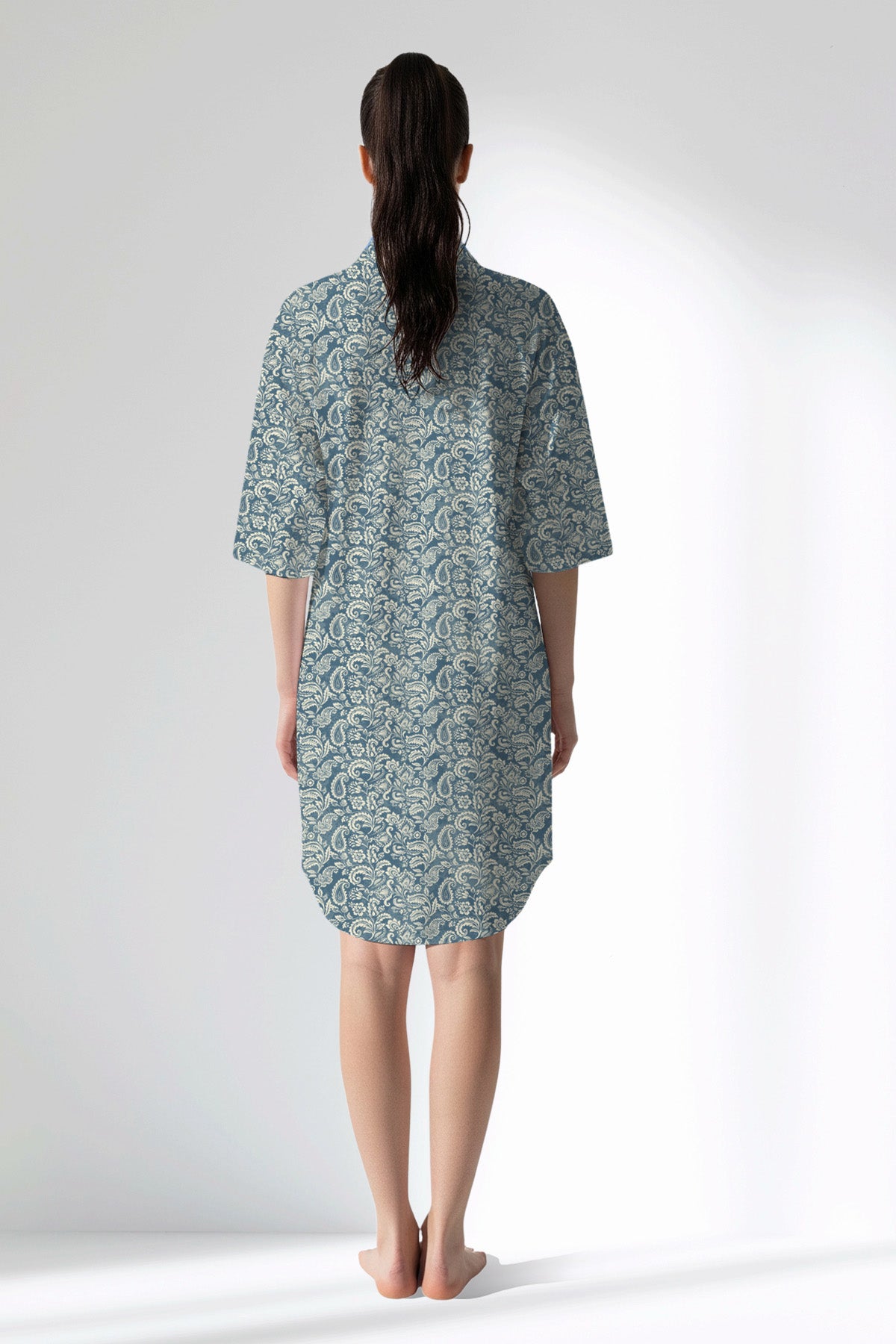 Woman Polyviscon Noble Shirt Tunic - ROTASYON - Image 3