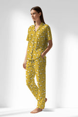 Woman Polyviscon Solaria Buttoned Pyjama Set - ROTASYON - Image 2