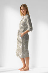 Woman Polyviscon Sprig Dressing Gown - ROTASYON - Image 2