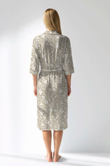 Woman Polyviscon Sprig Dressing Gown - ROTASYON - Image 3