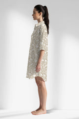 Woman Polyviscon Sprig Shirt Tunic - ROTASYON - Image 2