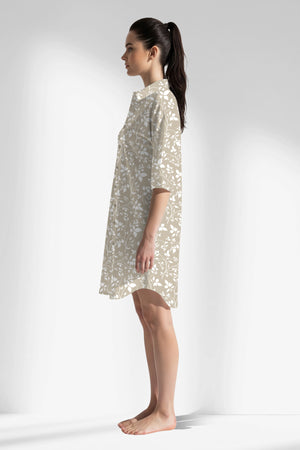 Woman Polyviscon Sprig Shirt Tunic - ROTASYON - Image 2