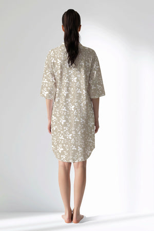 Woman Polyviscon Sprig Shirt Tunic - ROTASYON - Image 3