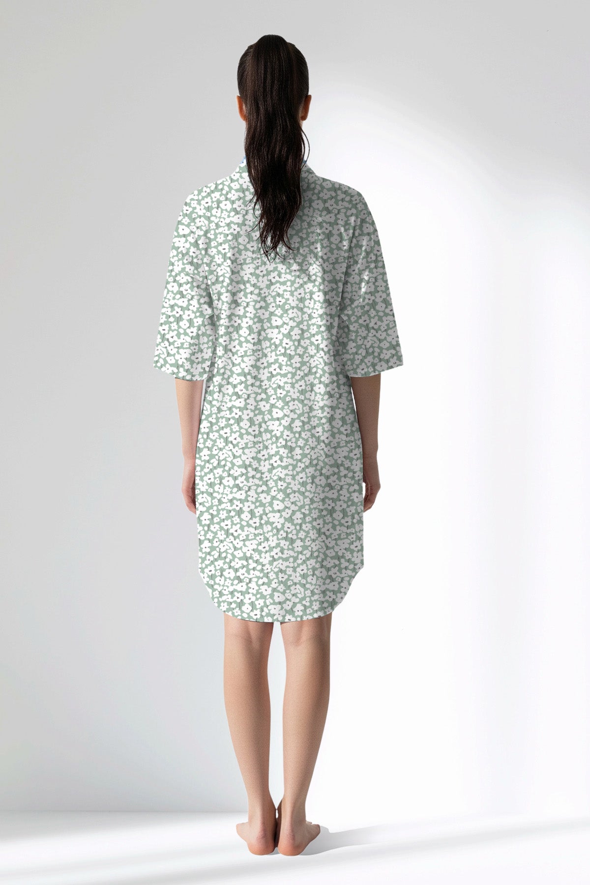 Woman Polyviscon Vanilla Shirt Tunic - B-AQUA ROTASYON - Image 3