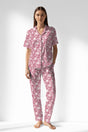 Woman Polyviscon Affection Buttoned Pyjama Set - ROTASYON - Image 1