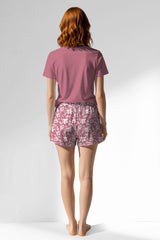 Woman Polyviscon Affection Short Set - WILD ROSE - Image 3