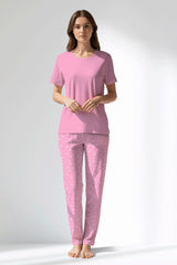 Woman Polyviscon TrueBliss Pyjama Set - PINK - Image 1