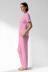 Woman Polyviscon TrueBliss Pocket Detail Pyjama Set - ROTASYON - Image 2