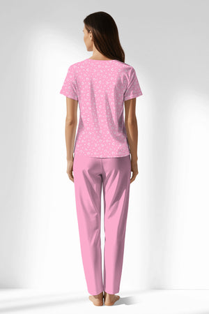 Woman Polyviscon TrueBliss Buttoned Collar Pyjama Set - ROTASYON - Image 3