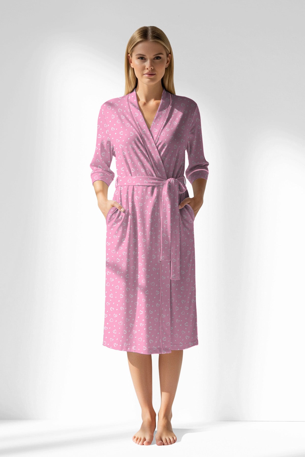 Woman Polyviscon TrueBliss Dressing Gown - ROTASYON - Image 1