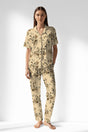 Woman Polyviscon Fleuron Buttoned Pyjama Set - ROTASYON - Image 1