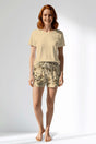 Woman Polyviscon Fleuron Short Set - METRAJ ZEMIN - Image 1
