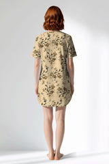 Woman Polyviscon Fleuron Pocket Detail Tunic - ROTASYON - Image 3