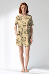 Woman Polyviscon Fleuron Pocket Detail Tunic - ROTASYON - Image 1