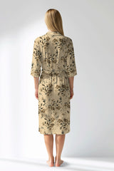 Woman Polyviscon Fleuron Dressing Gown - ROTASYON - Image 3