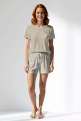 Woman Polyviscon Lunafleur Short Set - 14-1107 - Image 1