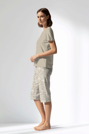 Woman Polyviscon Lunafleur Capri Set - 14-1107 - Image 2
