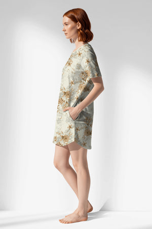 Woman Polyviscon Magnolia Pocket Detail Tunic - ROTASYON - Image 2