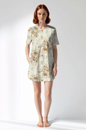 Woman Polyviscon Magnolia Pocket Detail Tunic - ROTASYON - Image 1