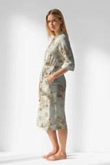 Woman Polyviscon Magnolia Dressing Gown - ROTASYON - Image 2
