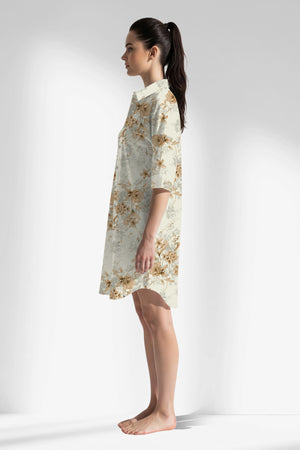 Woman Polyviscon Magnolia Shirt Tunic - ROTASYON - Image 2