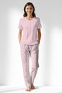 Woman Polyviscon Cloud Drop Collar Pyjama Set - 12-2906 - Image 1