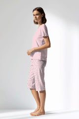 Woman Polyviscon Cloud Capri Set - 12-2906 - Image 2