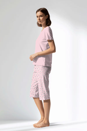 Woman Polyviscon Cloud Capri Set - 12-2906 - Image 2