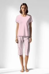 Woman Polyviscon Cloud Capri Set - 12-2906 - Image 3