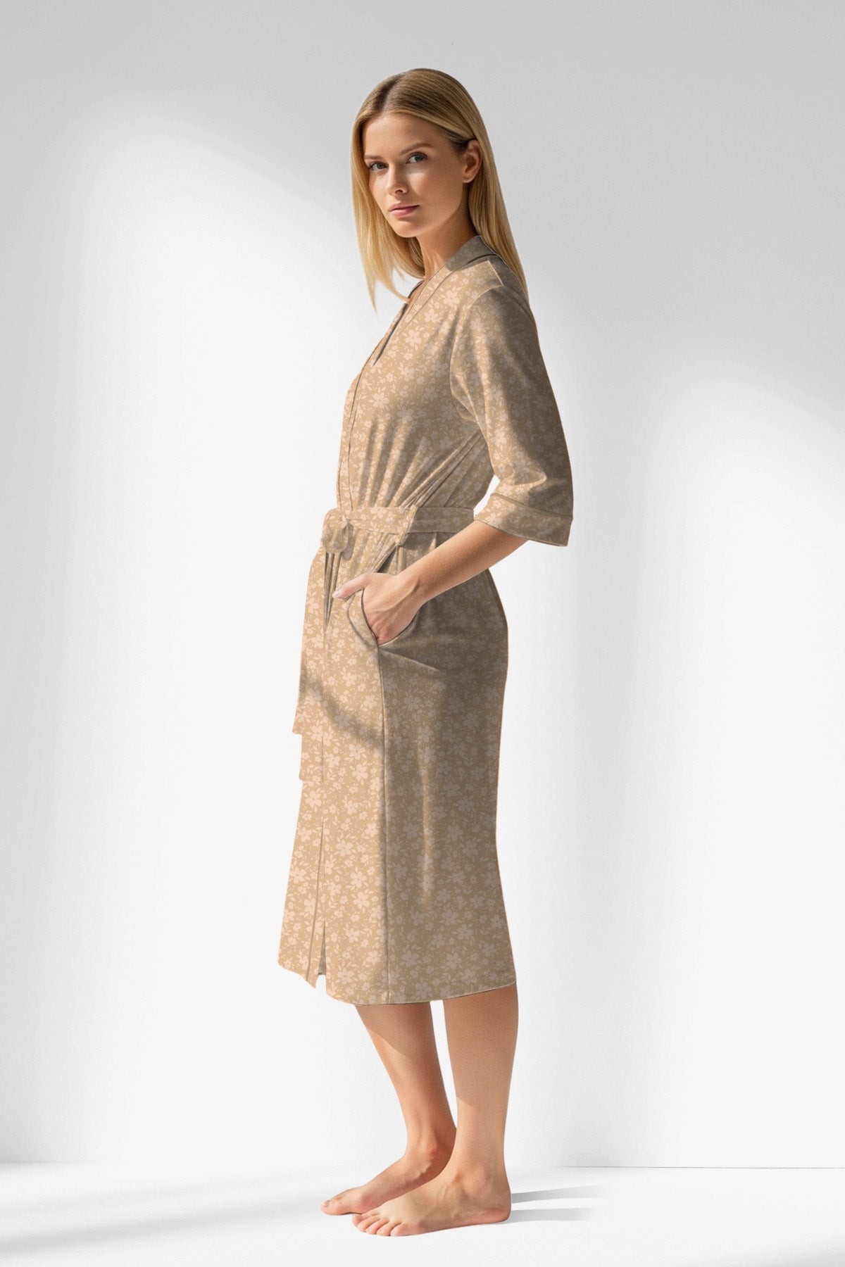 Woman Polyviscon SoftEcho Dressing Gown - ROTASYON - Image 2