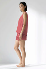 Woman Polyviscon Florentia Thick Strap Short Set - 17-1641 - Image 2