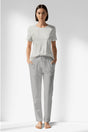 Woman Polyviscon InkWave Pocket Detail Pyjama Set - ROTASYON - Image 1