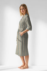 Woman Polyviscon LineFlow Dressing Gown - ROTASYON - Image 2