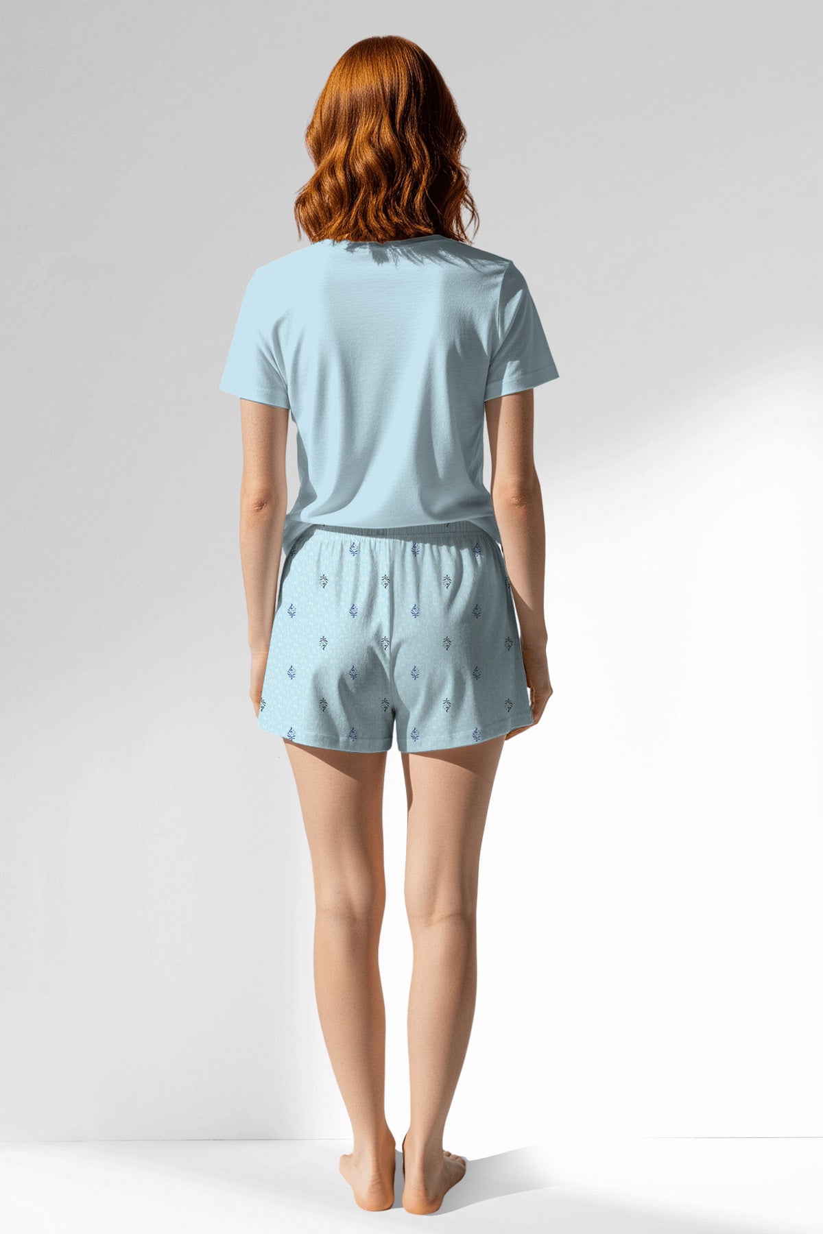 Woman Polyviscon Arvelin Short Set - METRAJ ZEMIN - Image 3