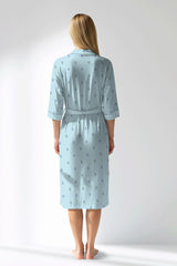 Woman Polyviscon Arvelin Dressing Gown - ROTASYON - Image 3