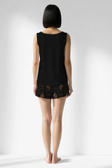 Woman Polyviscon Iralea Thick Strap Short Set - B-METRAJ ZEMIN - Image 3