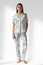 Woman Polyviscon Livora Buttoned Pyjama Set - ROTASYON - Image 1