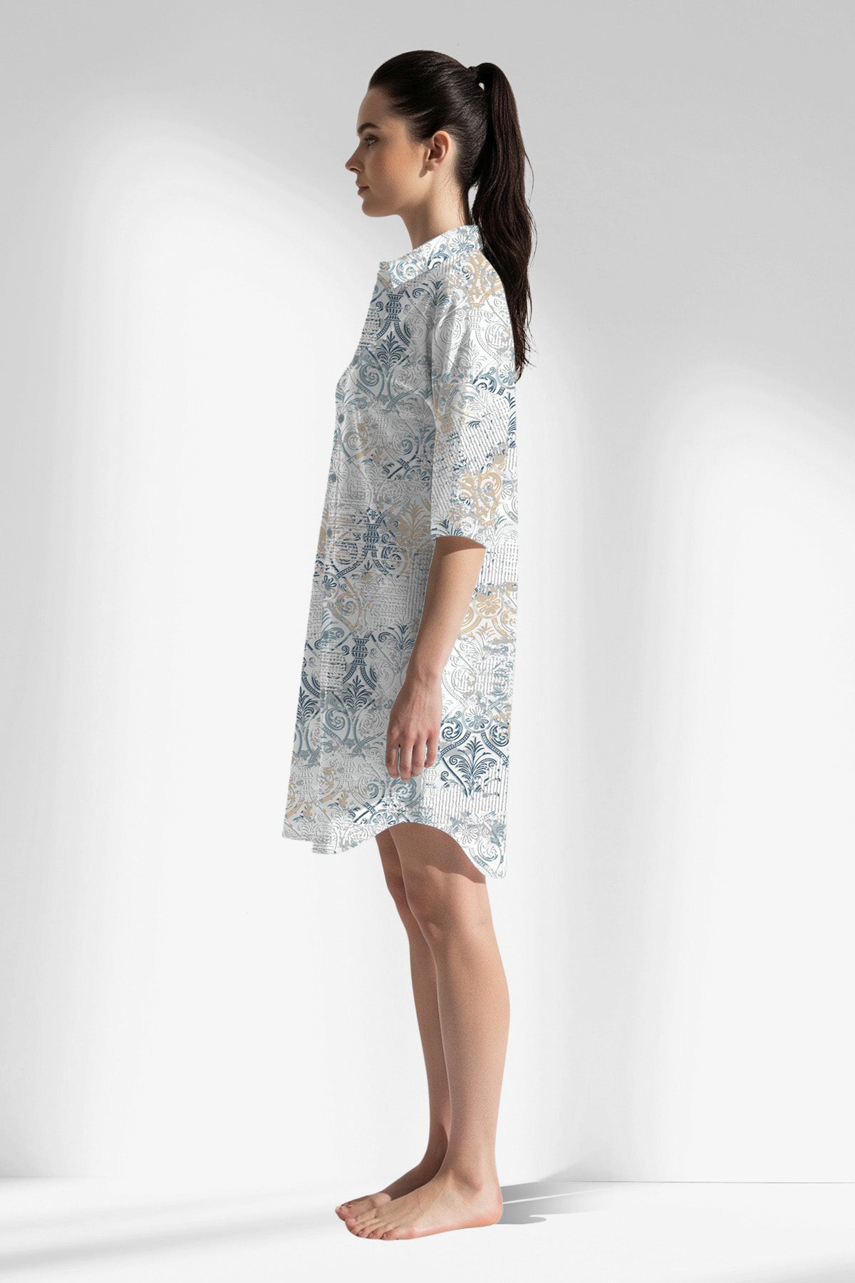 Woman Polyviscon Livora Shirt Tunic - ROTASYON - Image 2