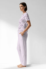 Woman Polyviscon Lunaris Pocket Detail Pyjama Set - ROTASYON - Image 2