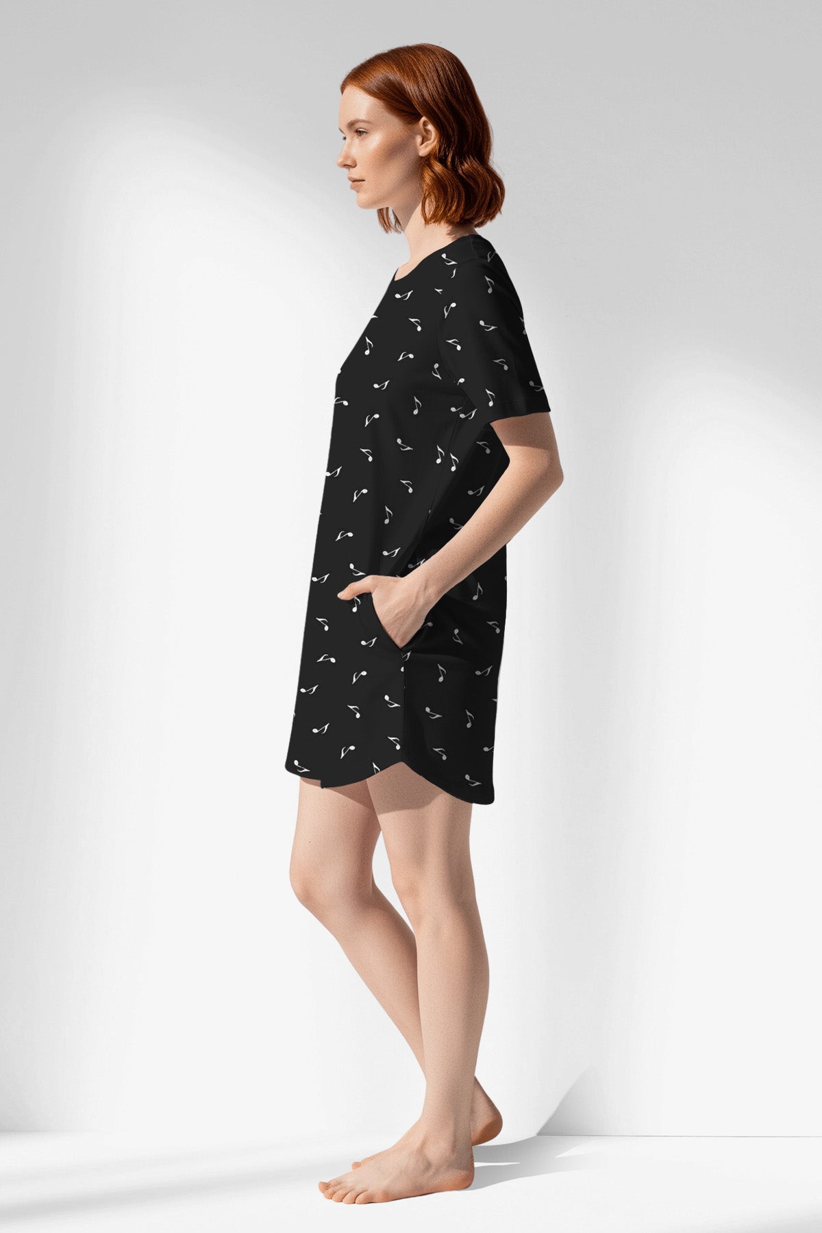 Woman Polyviscon Ritmica Pocket Detail Tunic - ROTASYON - Image 2