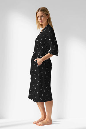 Woman Polyviscon Ritmica Dressing Gown - ROTASYON - Image 2