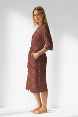Woman Polyviscon Rosinia Dressing Gown - ROTASYON - Image 2