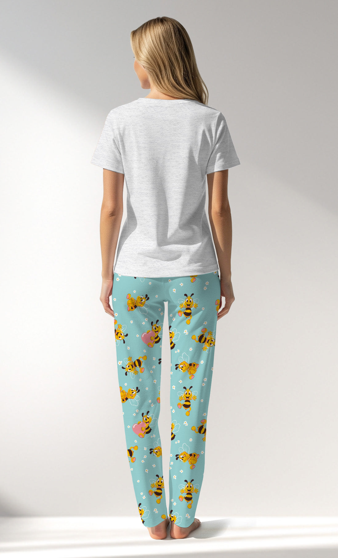 Woman Supreme Nera Pyjama Set - B-GRAY MELANGE - Image 3