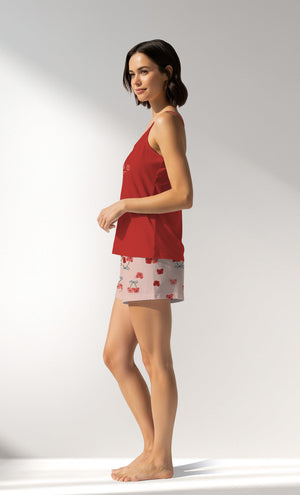 Woman Supreme Cherrybear Thin Strap Short Set - B-18-1555 - Image 2
