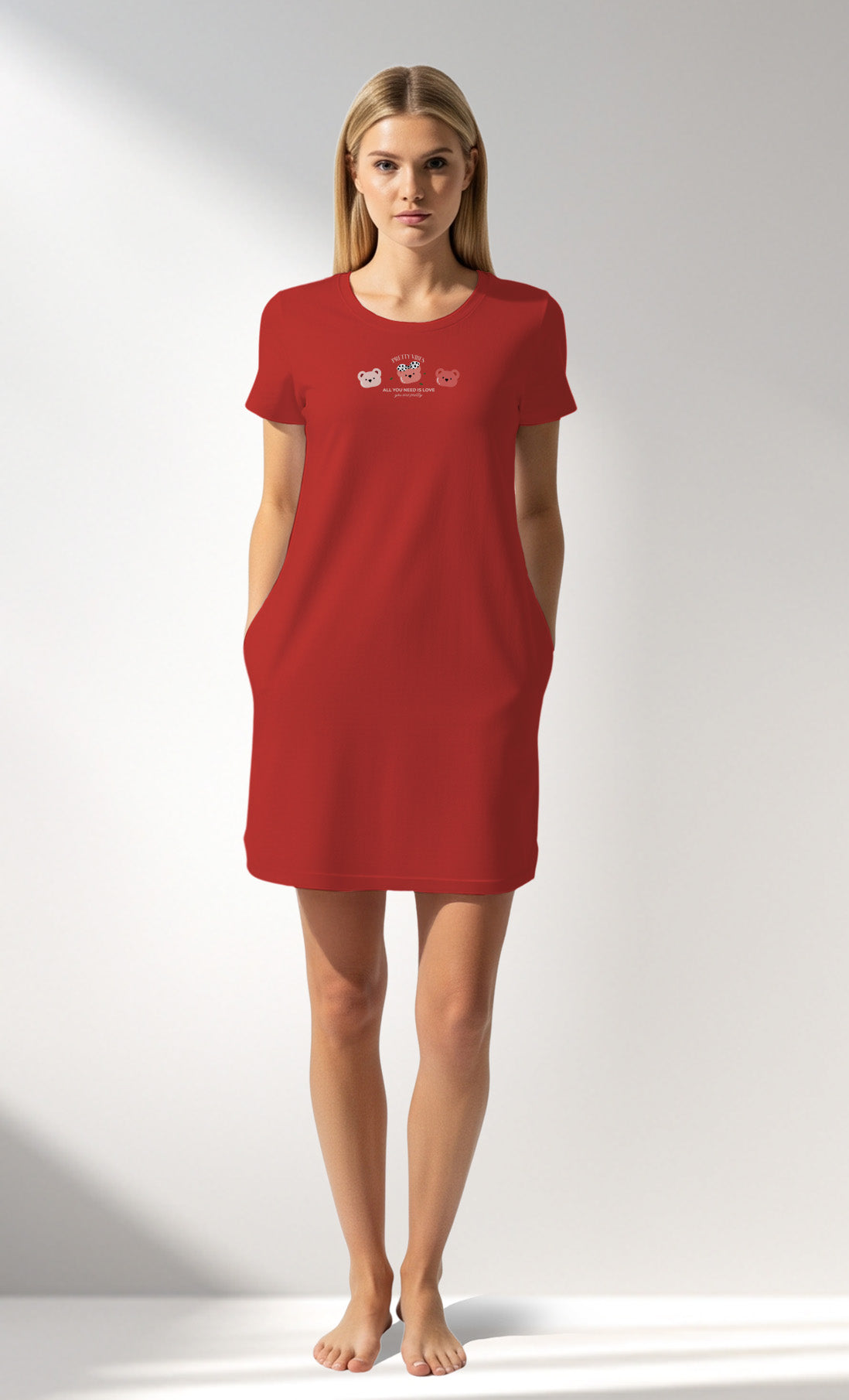 Woman Supreme Cherrybear Pocket Detail Tunic - B-18-1555 - Image 1