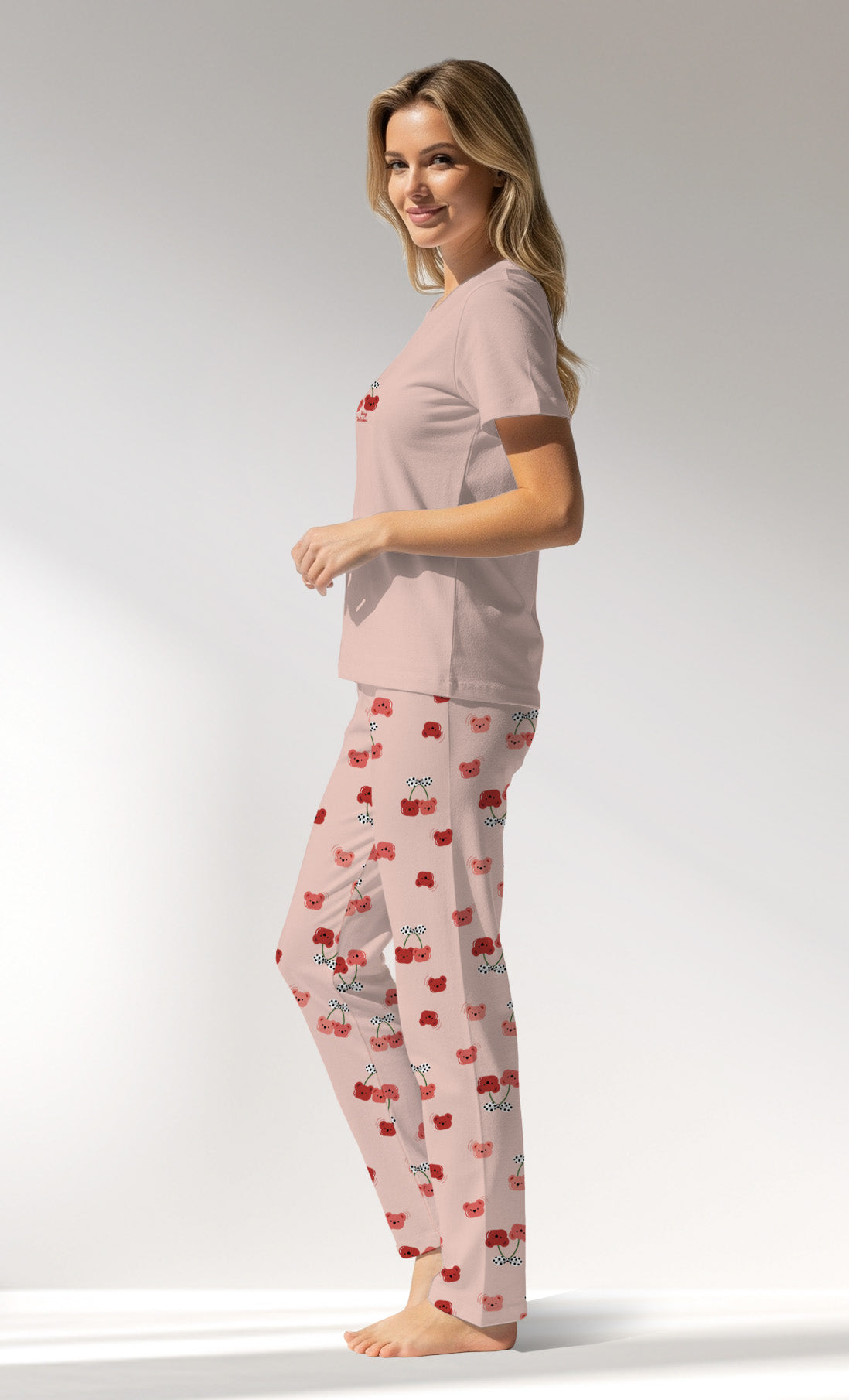 Woman Supreme Cherrybear Pyjama Set - A-13-1404 - Image 2