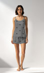 Woman Supreme Supernova Thin Strap Short Set - A-ROTASYON (GRI ZEMIN) - Image 1