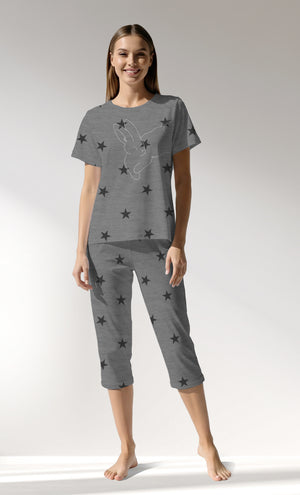 Woman Supreme Supernova Capri Set - A-ROTASYON (GRI ZEMIN) - Image 1