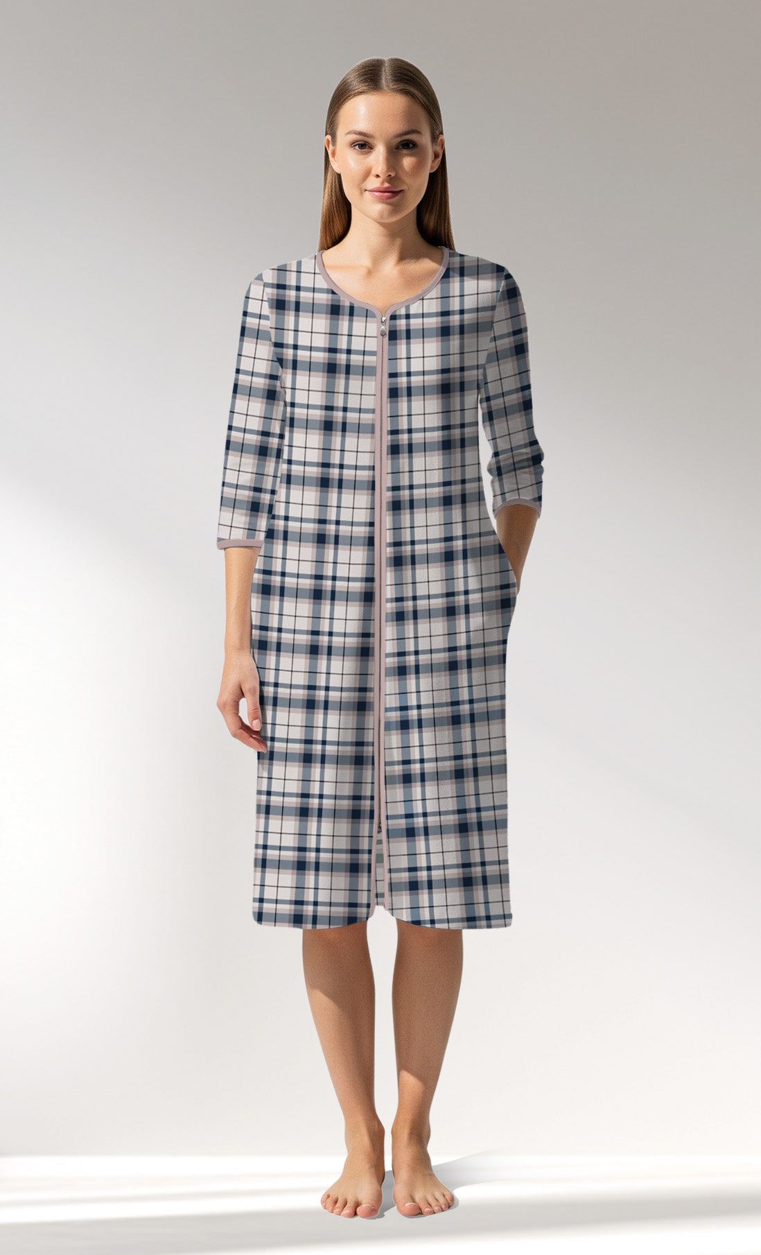 Woman Supreme Plaidwing Home Dress - ROTASYON - Image 1