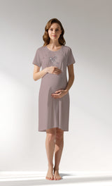Woman Supreme Plaidwing Pregnant Tunic - A-KOYU KREM - Image 1